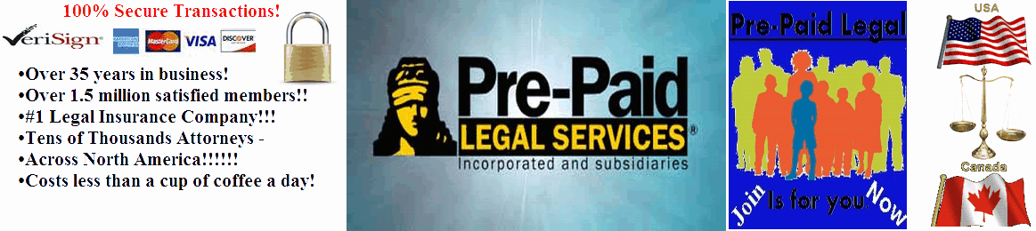 Necessity of pre paid legal services becomes obvious quickly, pre paid legal plans offer prepaidlegal service to members.Free Consultation on an unlimited number of legal matters.MORE.